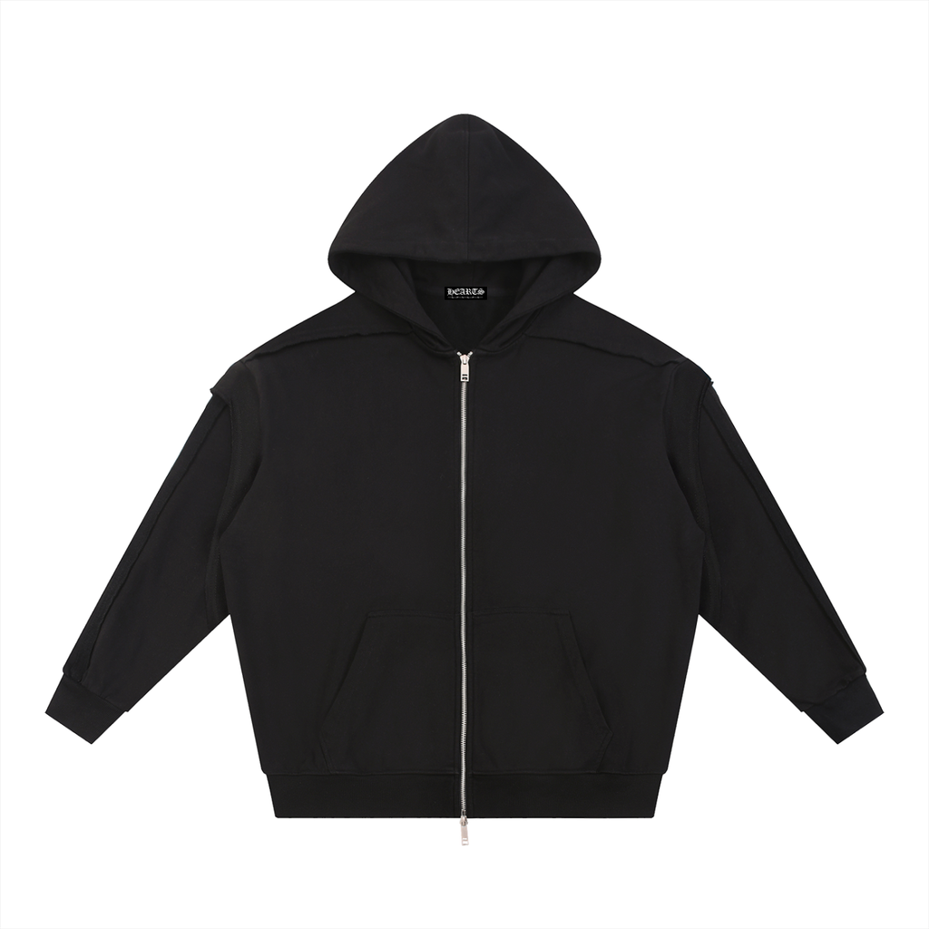 Double Layered Zip Hoodie
