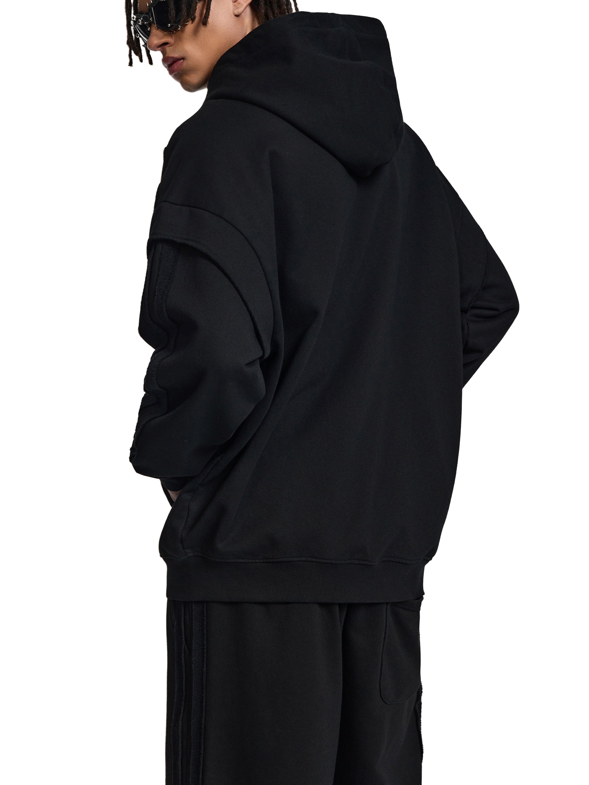 Double Layered Zip Hoodie